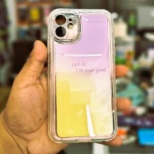 Funda transparente con colores al reverso para iPhone 11